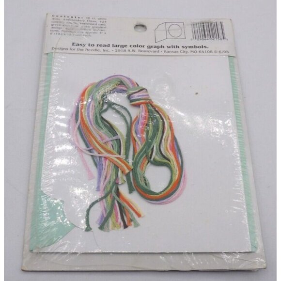 Set of 4 Mini Cross Stitch Kits- Cactus, Christmas Tree, Wreath & Butterfly - Picture 9 of 9